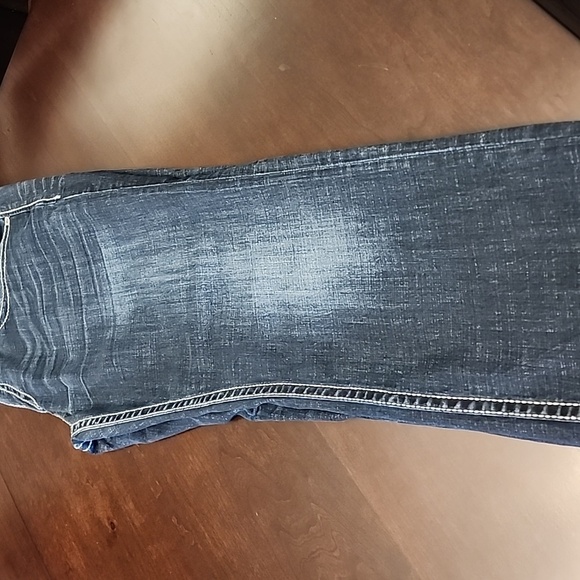 Mens BKE  Carter Denim  Dark Blue Straight Jeans 36S - Picture 5 of 8